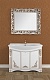 Водолей Мебель для ванной "Кармен 105" белая/золото, зеркало в раме Версаль – картинка-8
